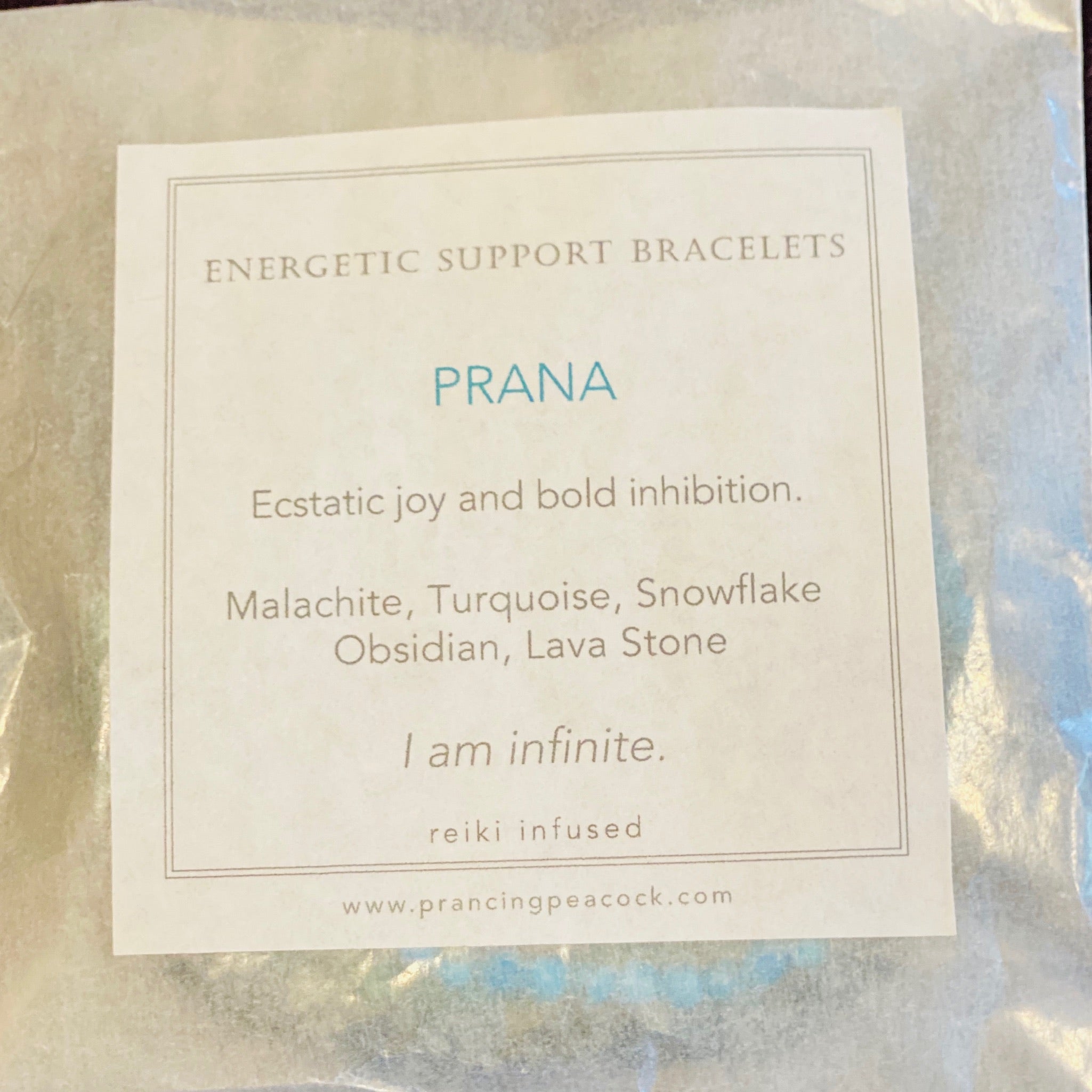 Energetic Support Bracelet: Prana