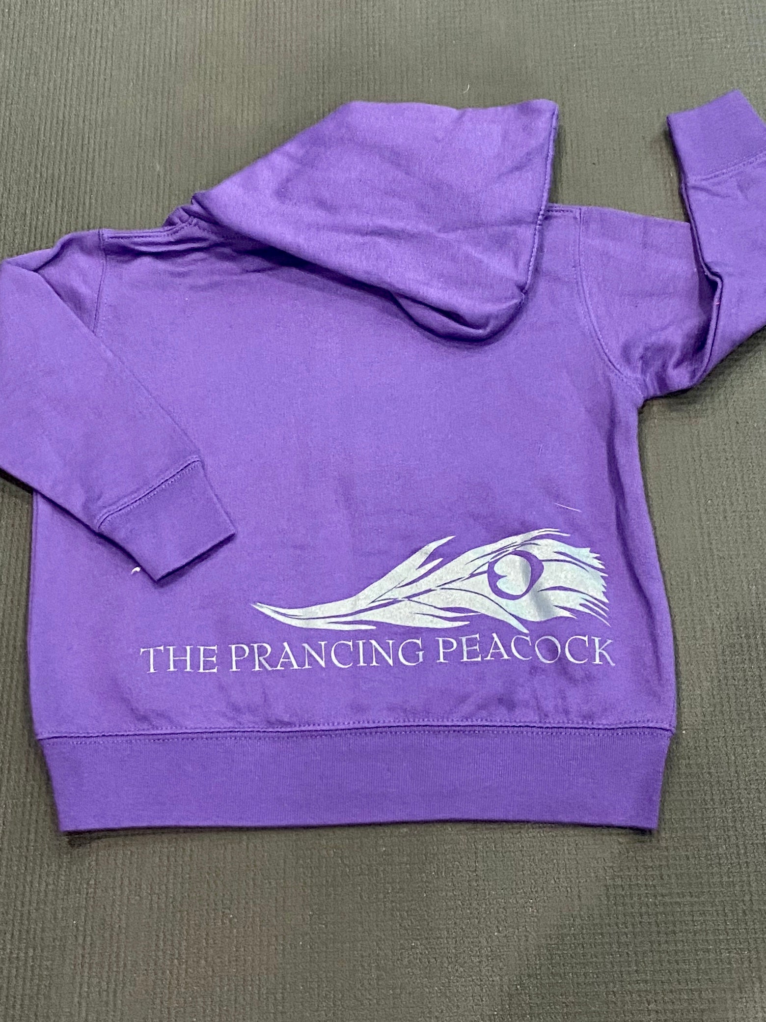 Prancing Peacock Kids Feather hoodie