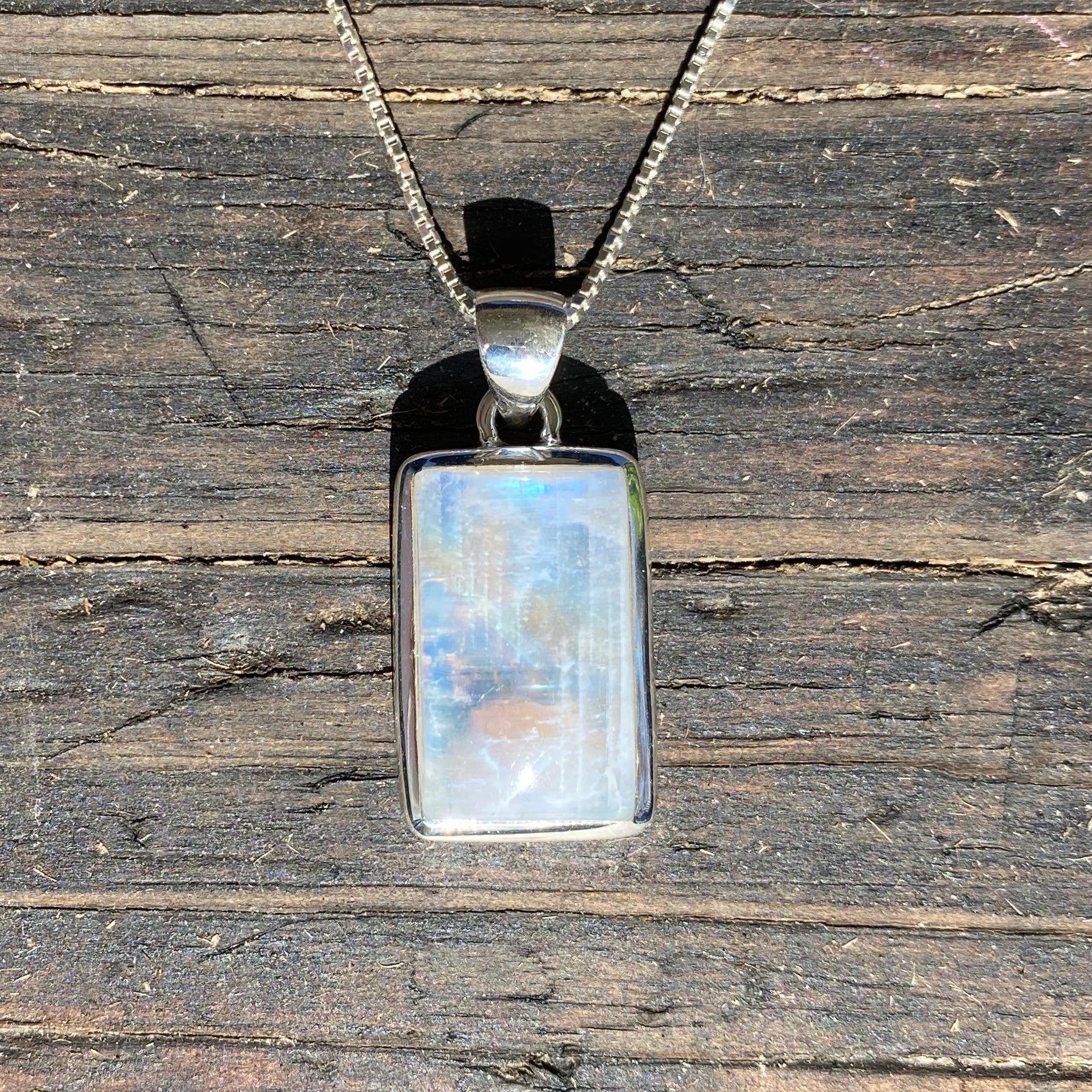 Moonstone Rectangular Pendant