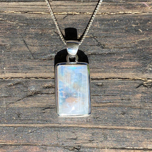 Moonstone Rectangular Pendant