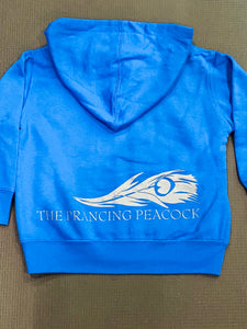 Prancing Peacock Kids Feather hoodie