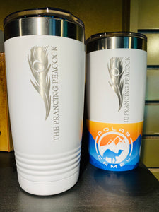 Prancing Peacock Polar Tumbler, 20oz.
